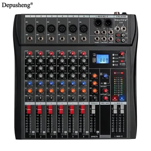 6//8/12 Channel Professional Audio Mixer