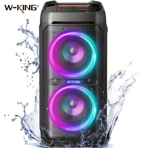 100W RMS Bluetooth Speakers, IPX6 Waterproof,