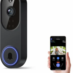Wireless Wi-Fi Video Doorbell Camera with Two-Way Audio