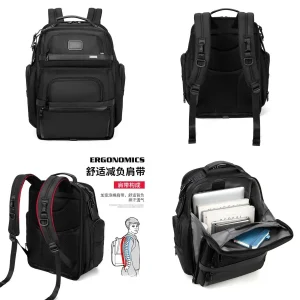 Black Multi-Pocket Business Laptop Backpack