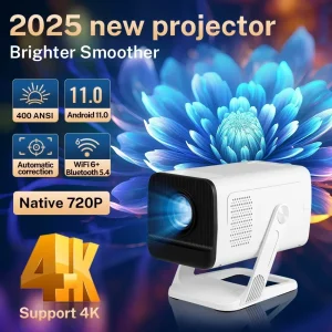 Mini Projector 1080P/4K  WiFi 6 & Bluetooth