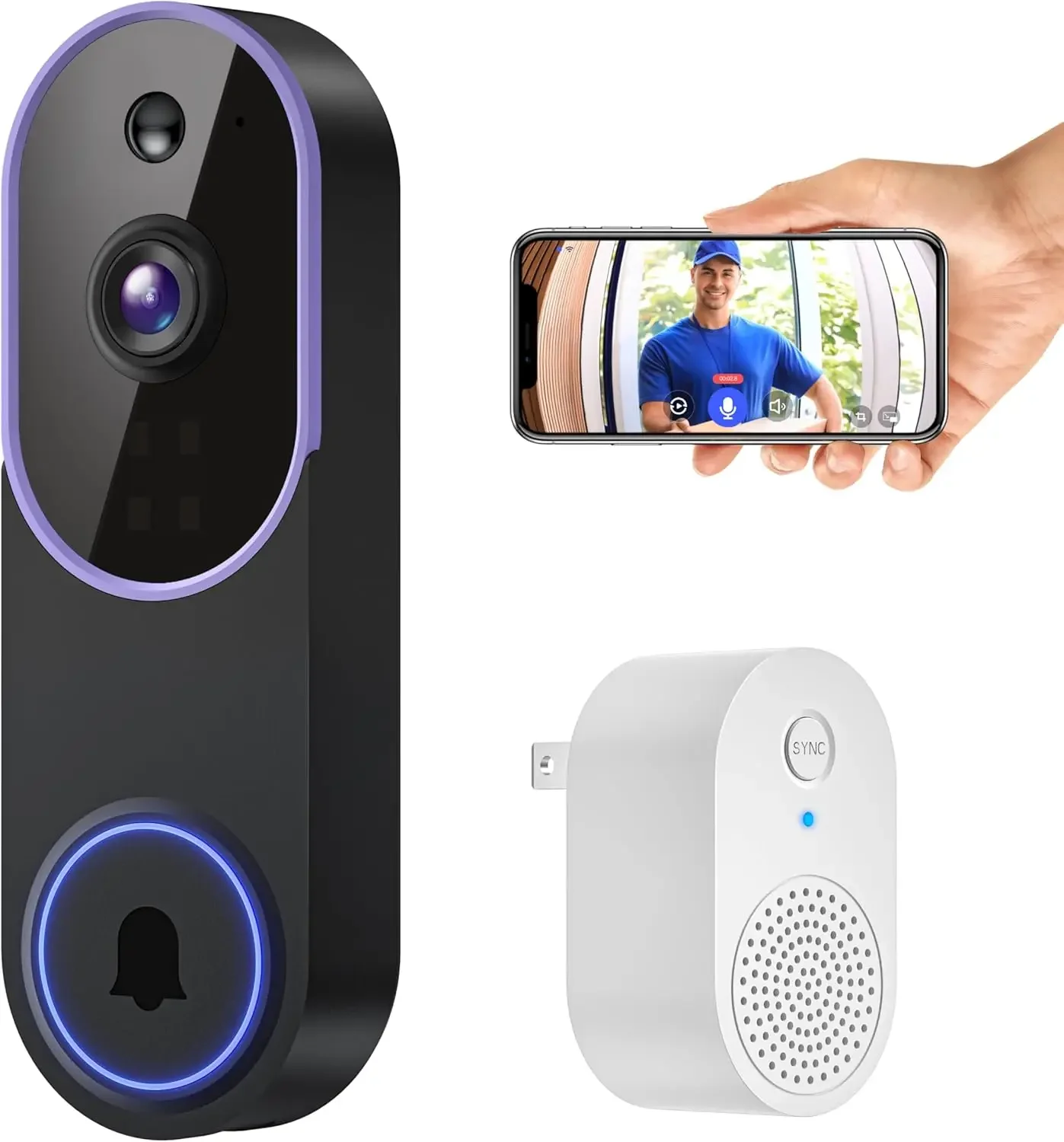 Smart Wireless Video Doorbell Camera Night Vision - Image 4